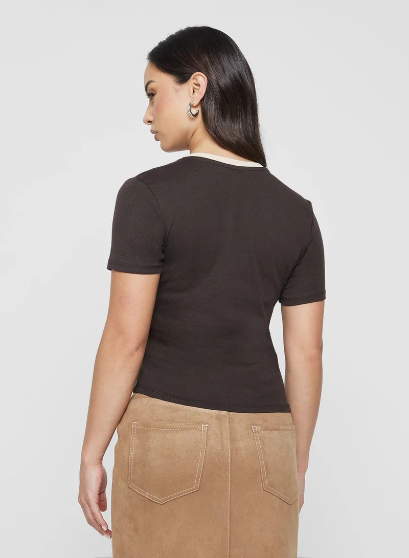 ONLY ONLBINA LIFE SHORT Sleeve PRINTed TOP